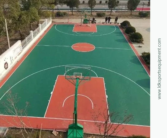 Basketball court project example