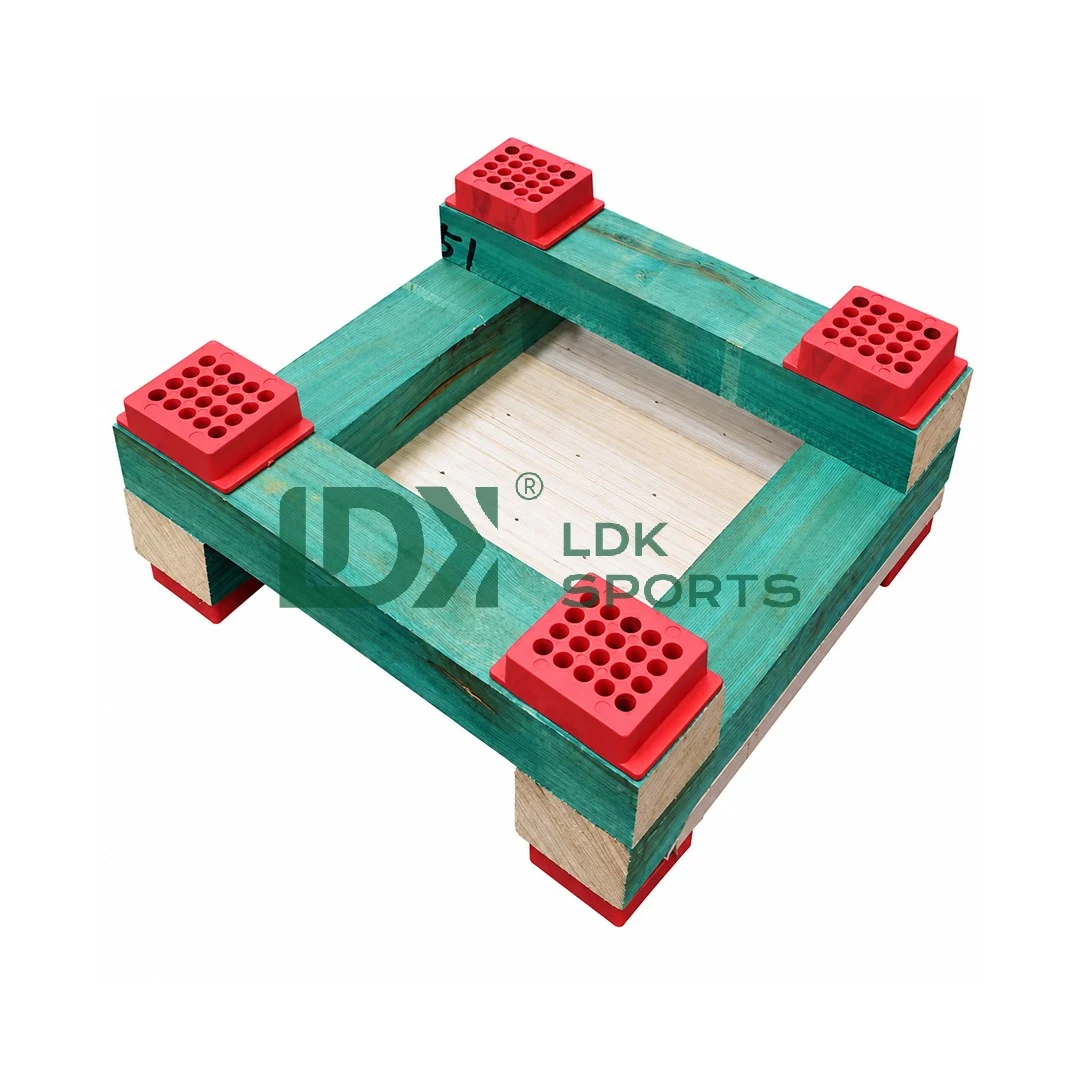 LDK25W02 double-joist sports wood flooring sample with crossed joists